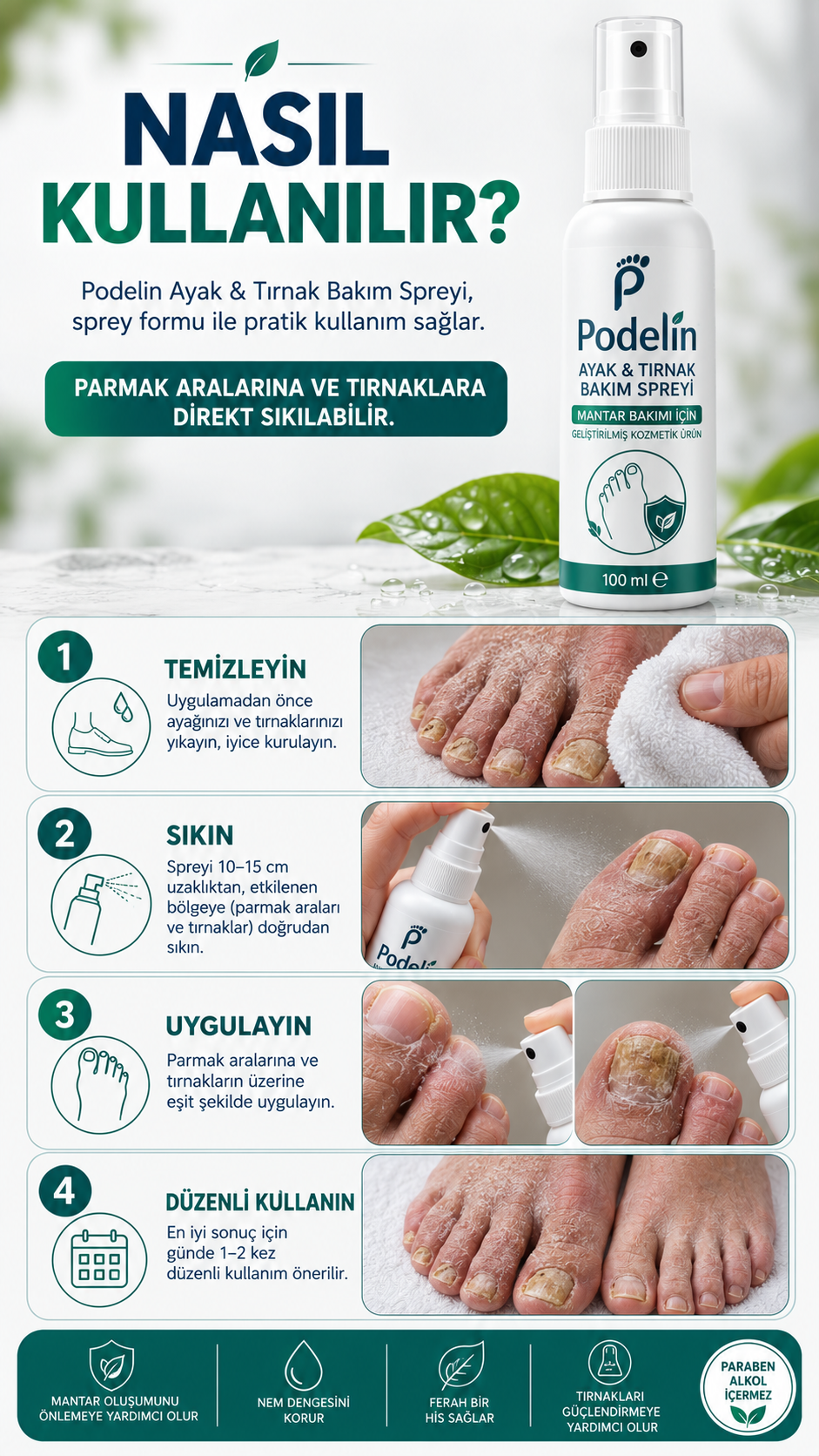 Podelin Ayak ve Tırnak Bakım Spreyi