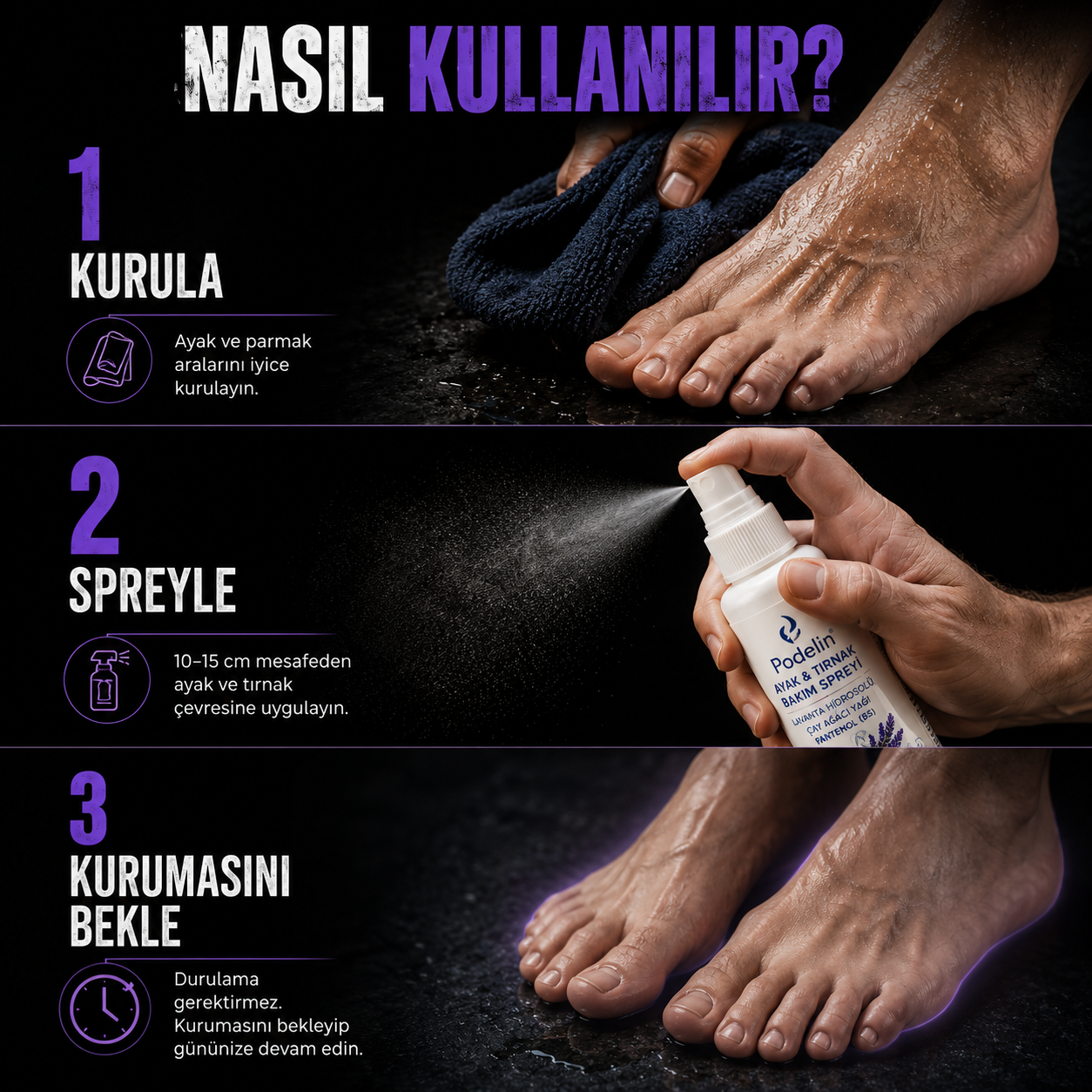 Podelin Ayak ve Tırnak Mantar Bakım Spreyi