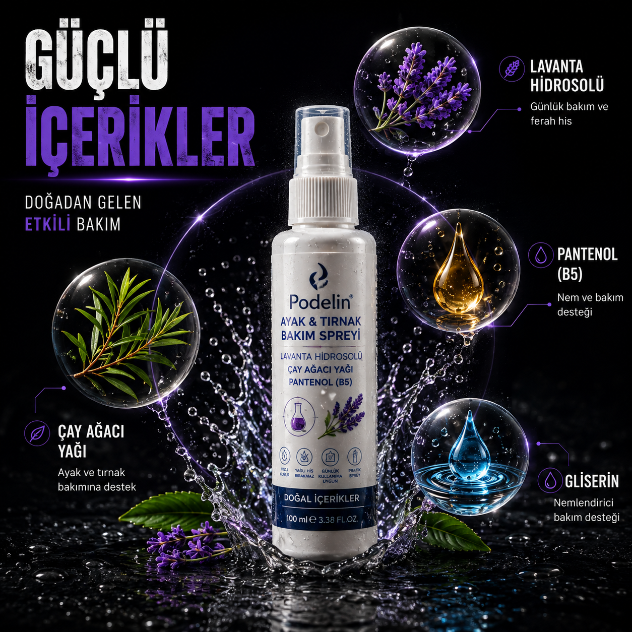 Podelin Ayak ve Tırnak Mantar Bakım Spreyi